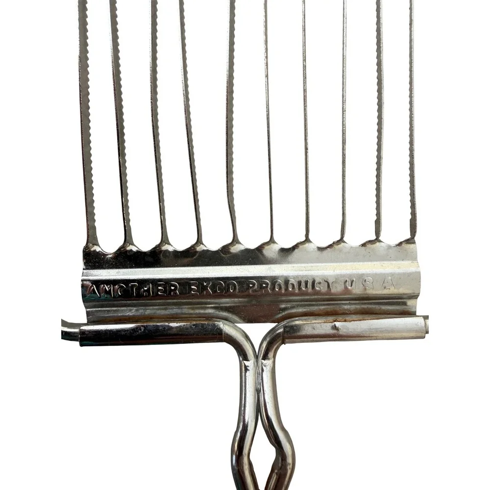 Vintage Ekco Multi Slicer 10 Blade Tomato Egg Cheese Tool USA Black